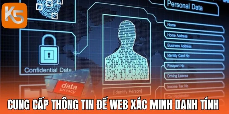 Cung cấp thông tin để web xác minh danh tính
