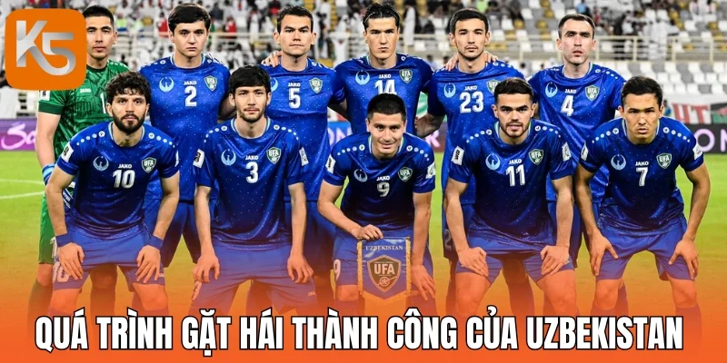 Quá trình gặt hái thành công của Uzbekistan 